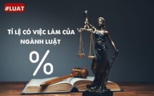 tỉ lệ có việc làm của ngành luật